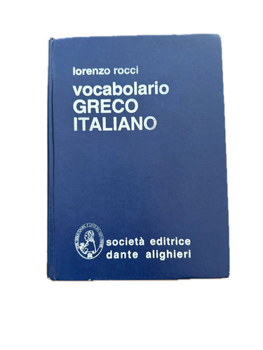 Rocci vocabolario greco latino - greco,