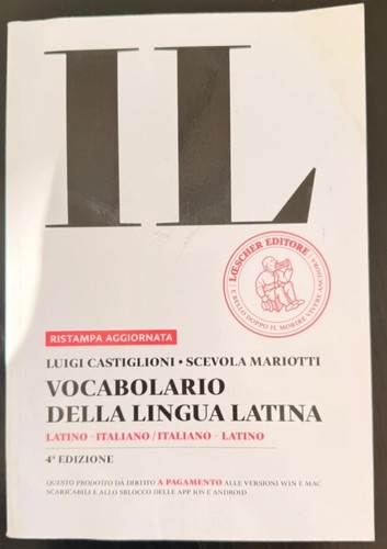 Dizionario italiano latino - italiano,