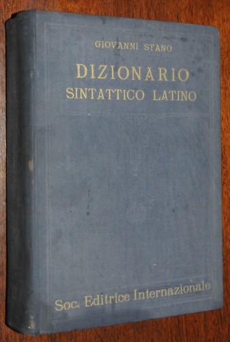 Dizionario sintattico latino - dizionario,